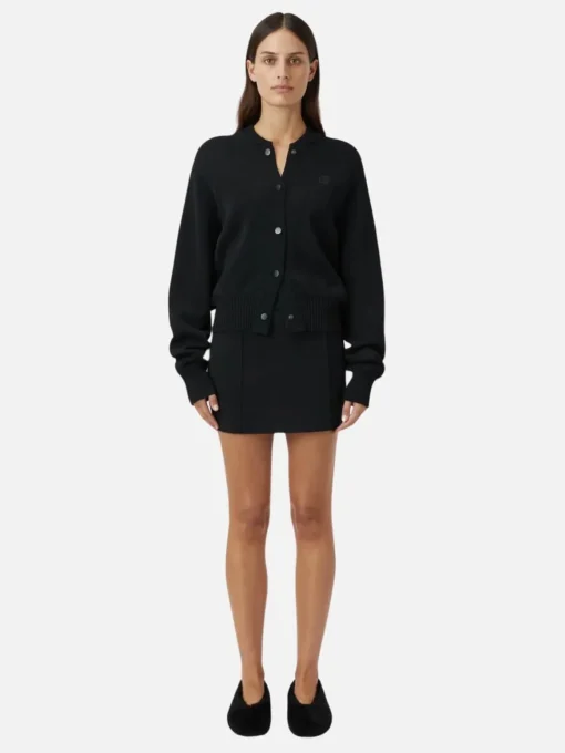 Amedeo Knit Mini Skirt - Black