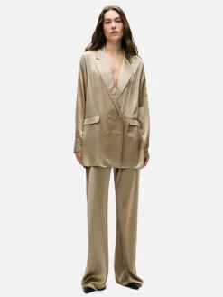 Bias Cut Pants - Graphite