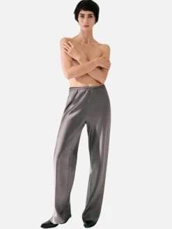 Bias Cut Pants - Grey Pearl