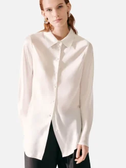 Bias Cut Shirt - White