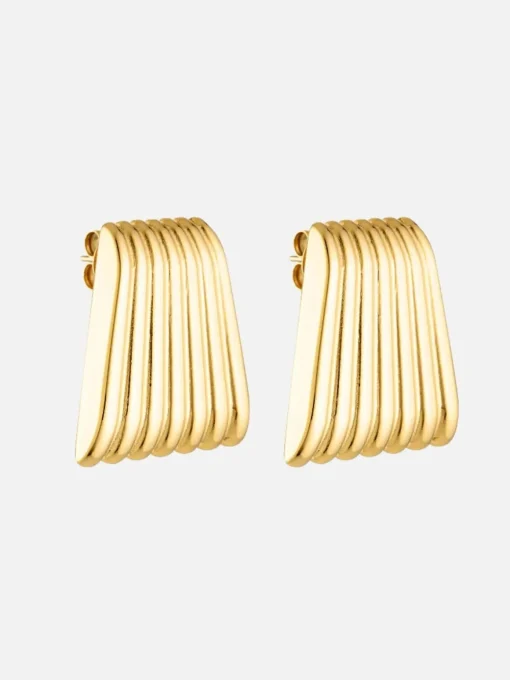 Caterpillar Earrings - Gold