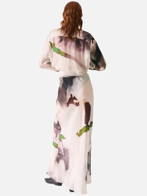 Chiffon Boyfriend Shirt - Phosphate