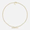 Classic Rolo Necklace: Brass + 18K Gold