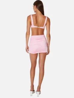 Coupe Heart Cut Out Mini Skirt - Ballet Pink