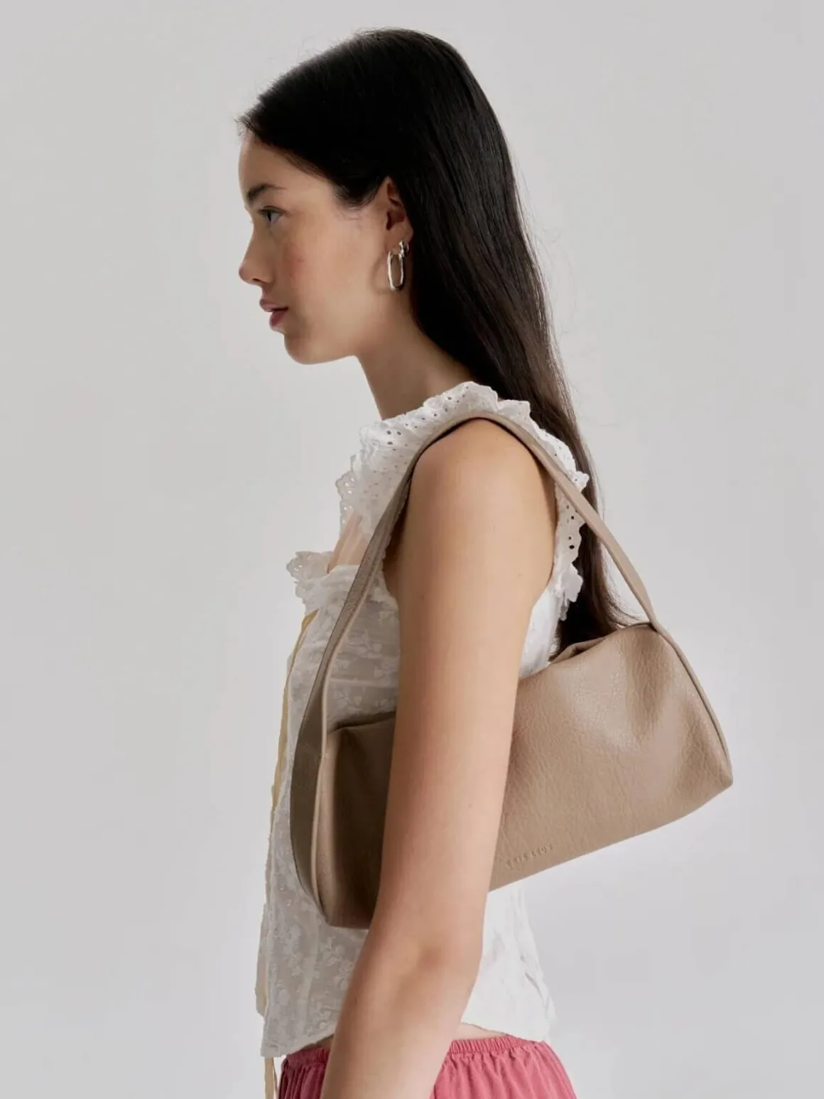 Harlow Slouch Baguette - Stone