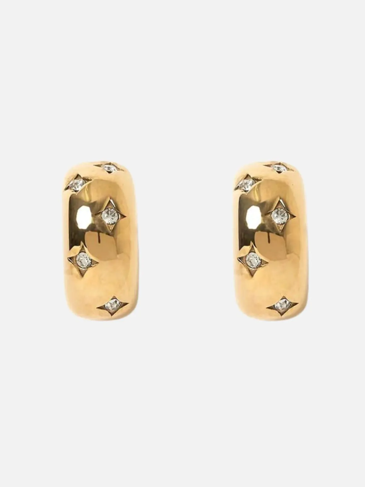 Juelz Hoop Earrings - Stone