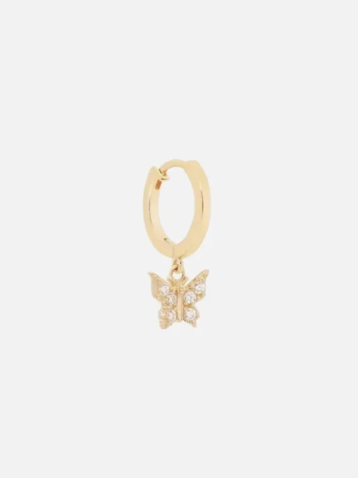14k Gold Fly With Me Hoop - Single (Pair $390)