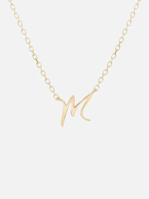 14K Gold Love Letter Necklace