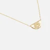 14k Gold Mini Lotus Necklace - Solid Gold