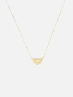 14k Gold Mini Lotus Necklace - Solid Gold