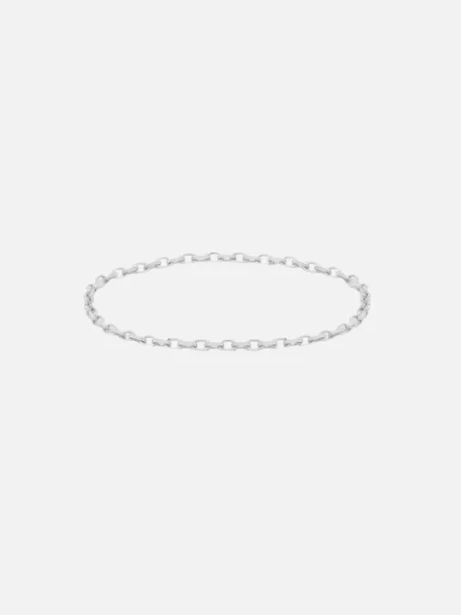 14K White Gold Purity Chain Ring