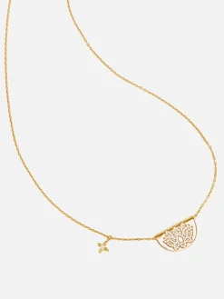 Live In Light Lotus Necklace - Gold