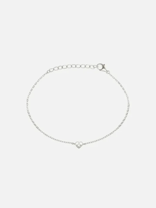 Mini Heart Bracelet - Silver
