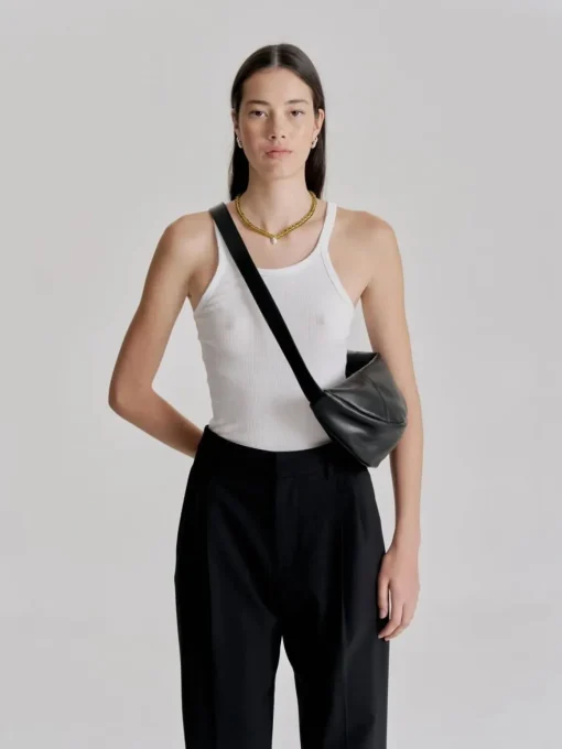 Mischa Crescent Bag - Black