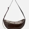 Mischa Crescent Bag - Dark Chocolate
