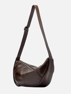 Mischa Crescent Bag - Dark Chocolate
