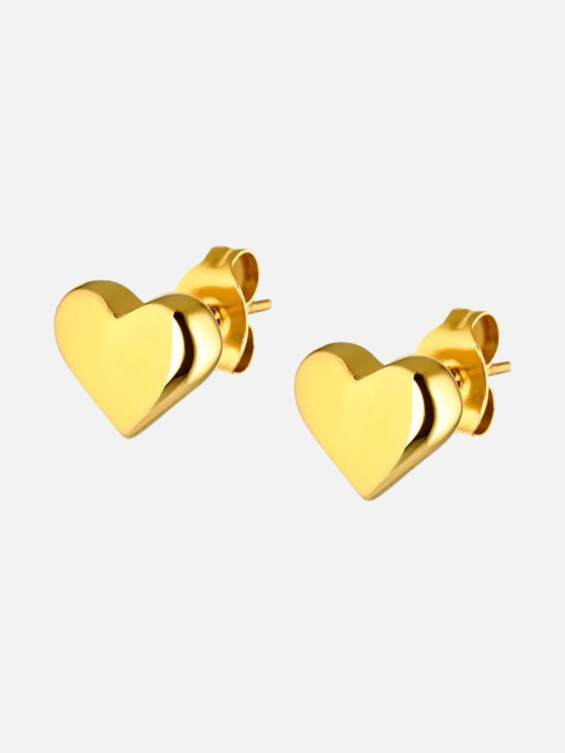 Olivia Heart Earrings - Gold