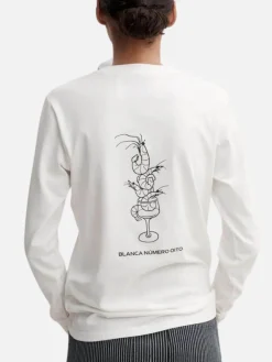 Prawn Cocktail LS Tee - White