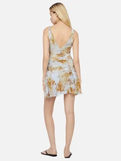 Rahni Mini Dress - Antique Denim Floral