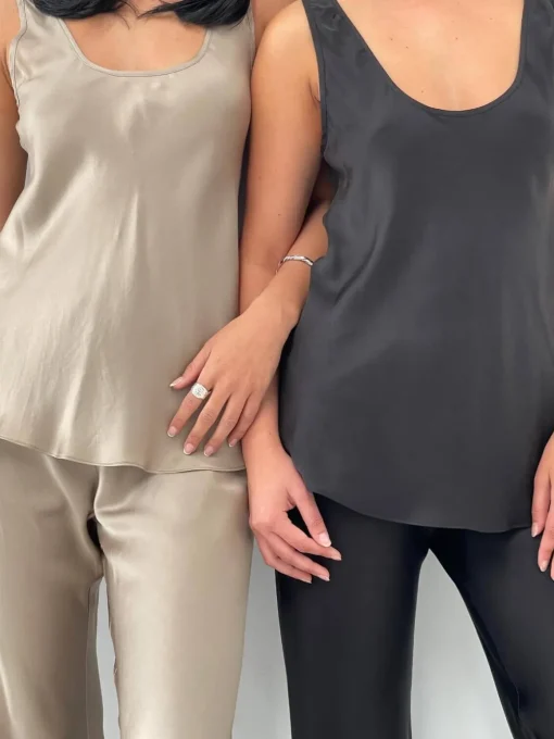 Scoop Neck Tank - Graphite