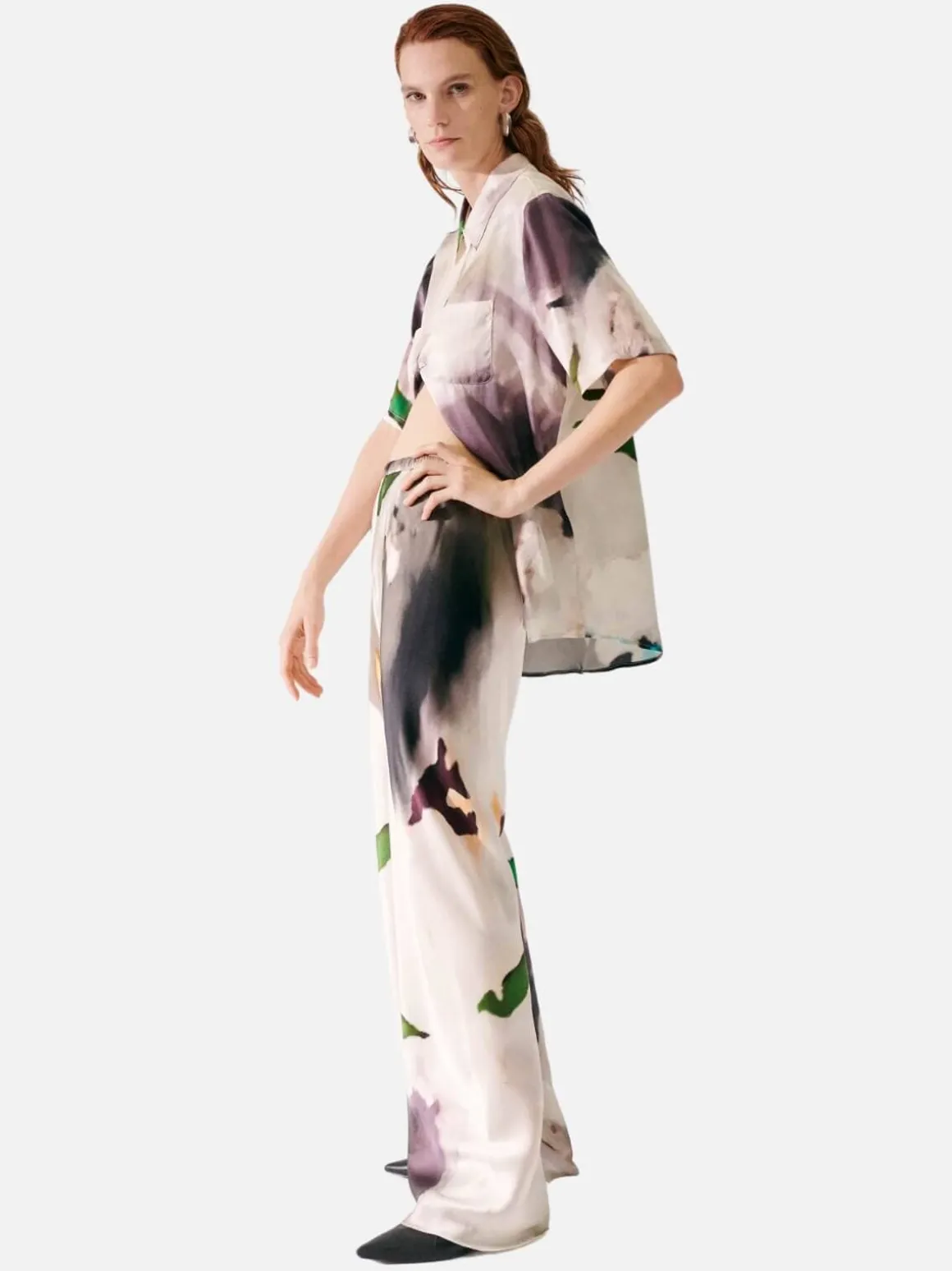 Short Sleeve Boyfriend Shirt - Phosphate