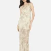 Shyla Boat Neck Dress - Faded Paisley